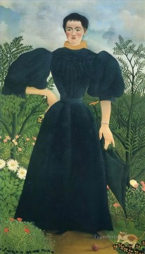 女性の肖像画 アンリ・ルソー ポスト印象派 素朴な原始主義 Oil Paintings
